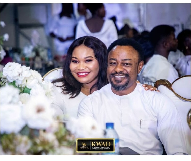 Smiling leader with wife at KWAD